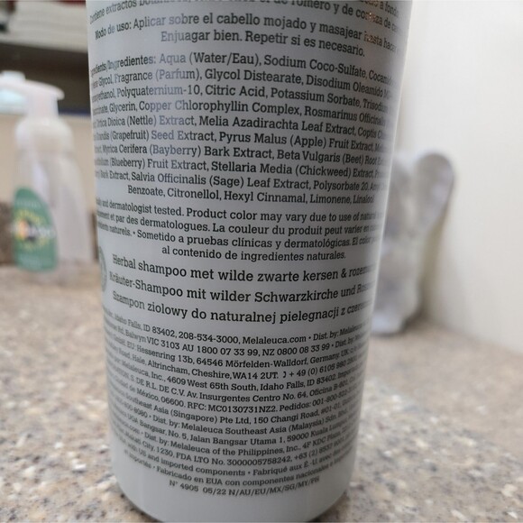 Melaleuca Herbal Shampoo 32oz size New Sealed Cherry Bark & Rosemary Large Size - Picture 5 of 5